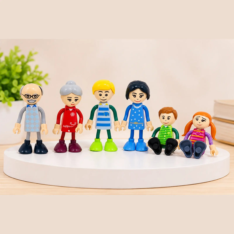 Wooden Family Character Set for Kids