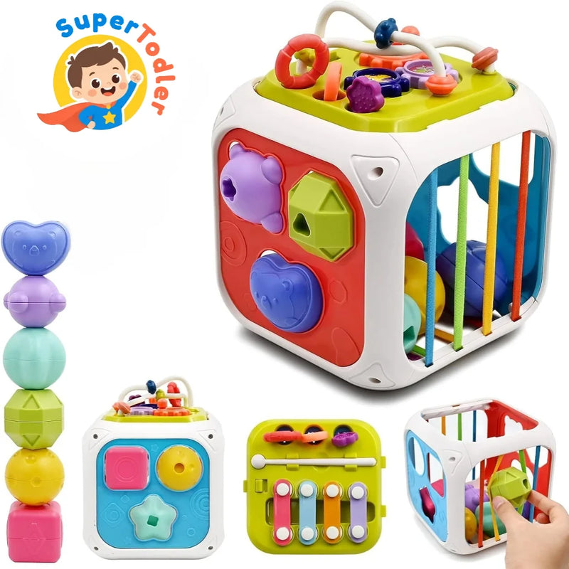 Multifunctional Montessori Sensory Sorting Puzzle Toy