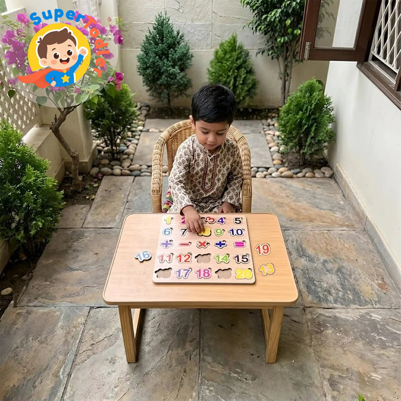Wooden Numbers Learning Board – 1 to 20
