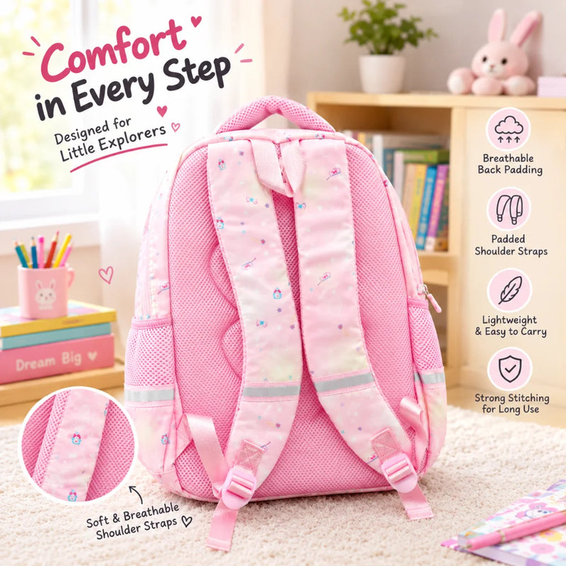 Cute Pink Girls Backpack – Kawaii School & Travel Bag