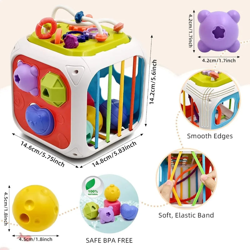 Multifunctional Montessori Sensory Sorting Puzzle Toy
