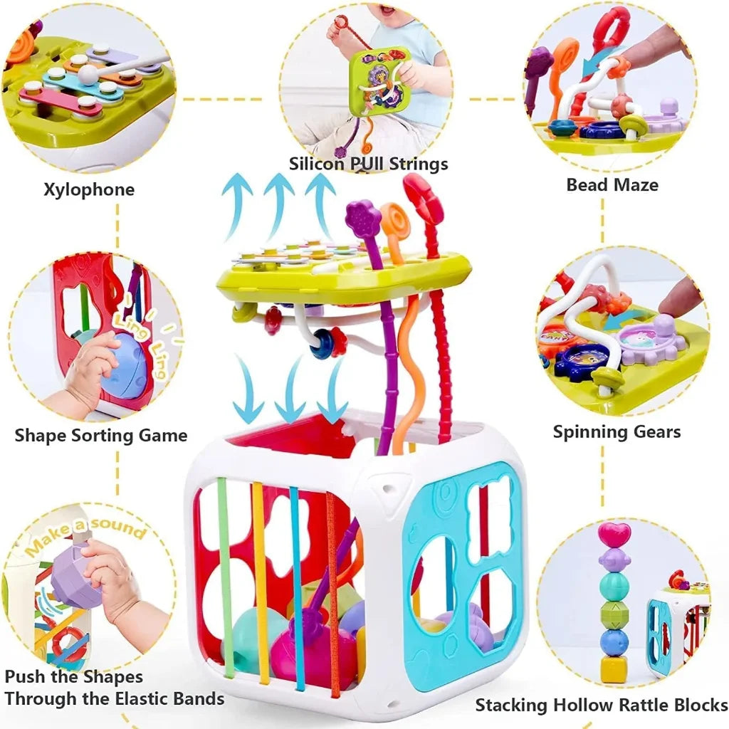 Multifunctional Montessori Sensory Sorting Puzzle Toy