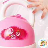 Electric Kettle Bubble Blower Toy – Automatic Tea Pot Bubble Machine with Lights & Sound