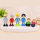 Wooden Family Character Set for Kids