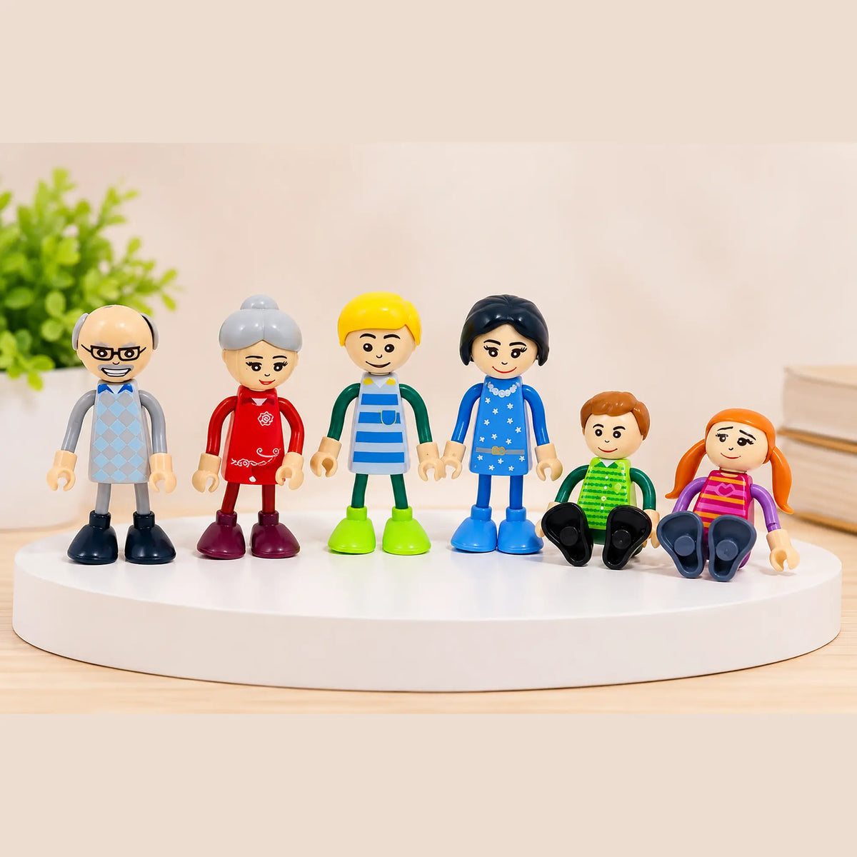 Wooden Family Character Set for Kids