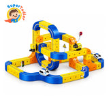 150-Piece Magnetic Building Block Track Car Set for Kids