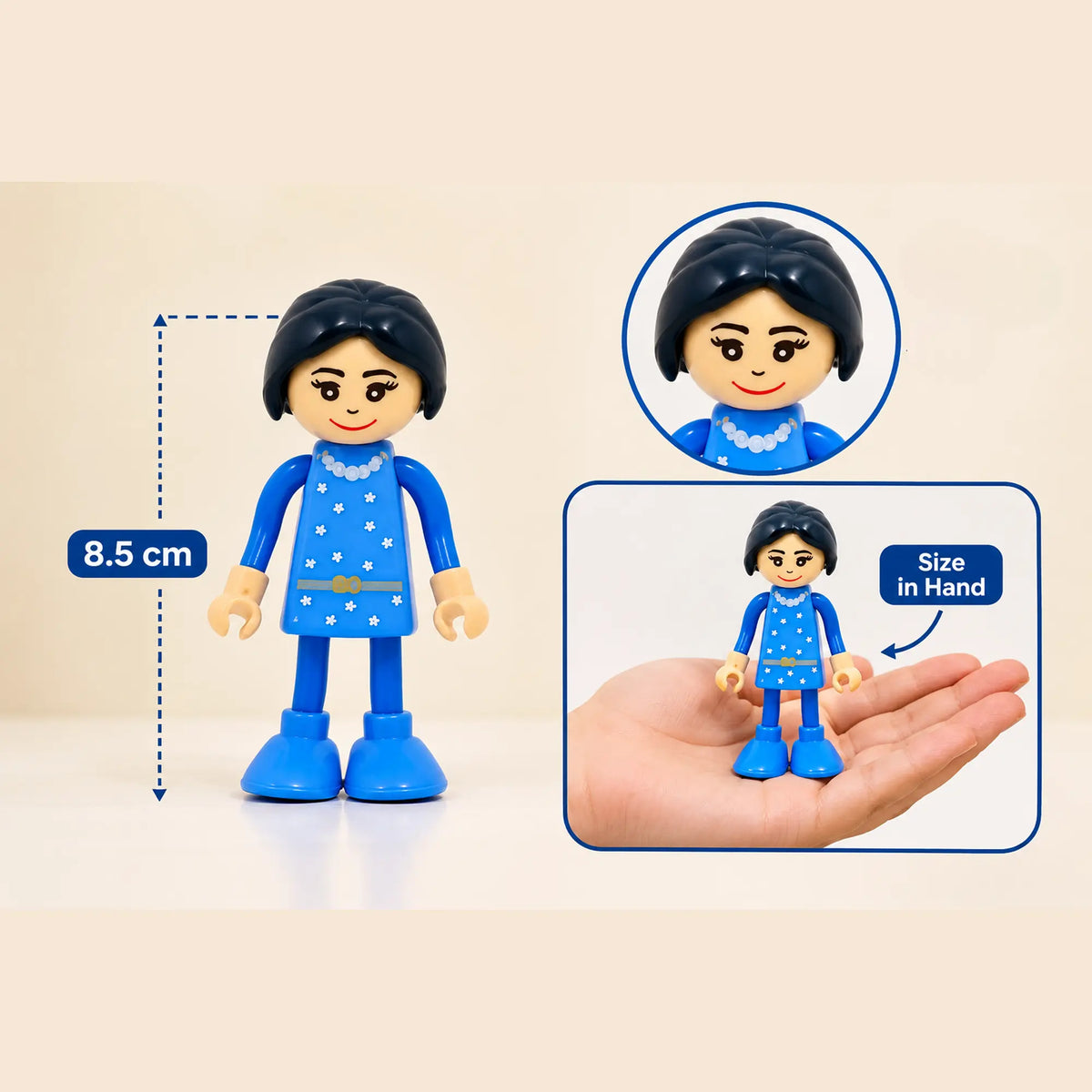 Wooden Family Character Set for Kids