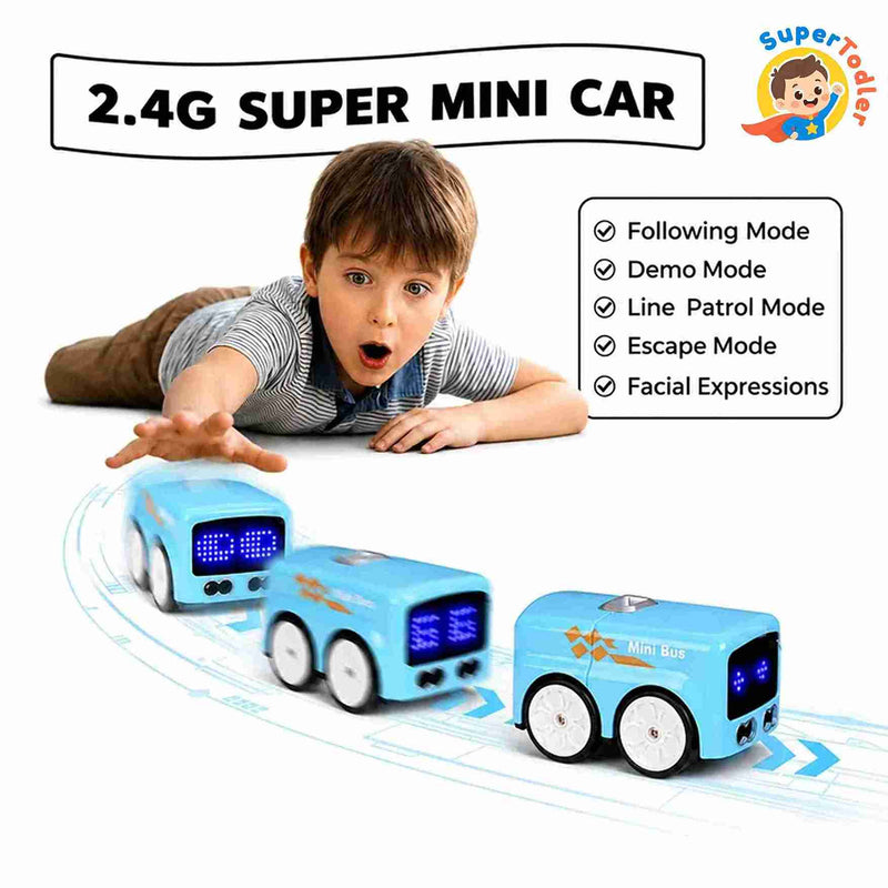 5-in-1 Magic Mini Smart RC Bus – Remote Control Educational Toy Vehicle