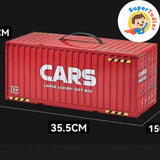48-Piece Die-Cast Metal Pull Back Racing Cars Set with Parking Track