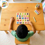 Wooden Capital Alphabet Puzzle Board – A-Z Uppercase Letters Learning Toy