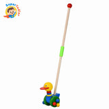 Wooden Push & Pull Along Duck Toy – Active Walking Toy for Toddlers