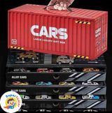 48-Piece Die-Cast Metal Pull Back Racing Cars Set with Parking Track
