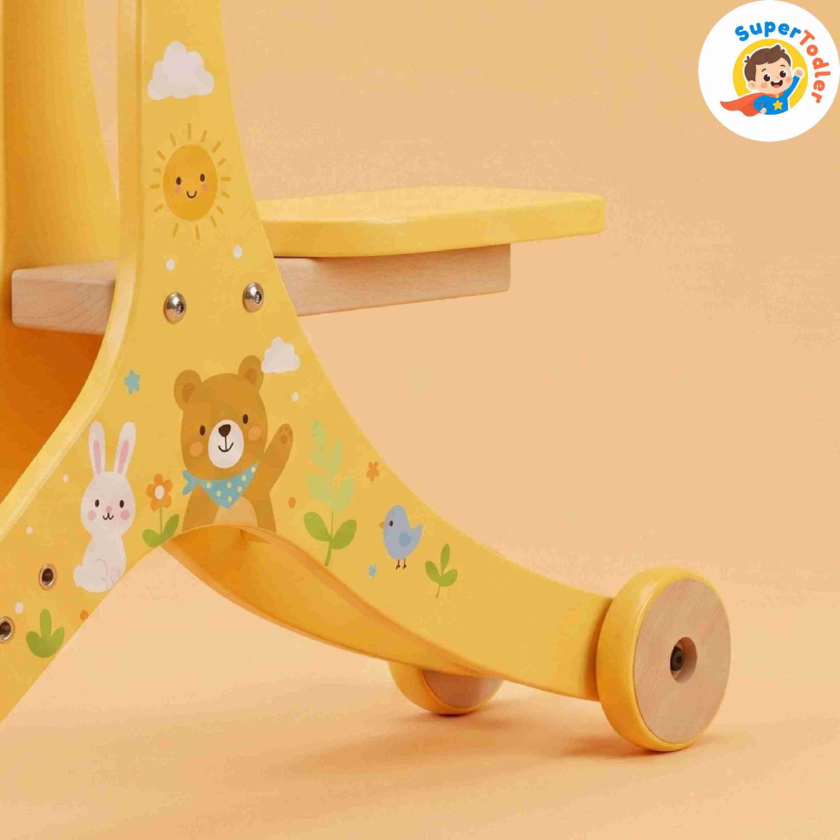 2-in-1 Wooden Balance Walker & Ride-On Trike – Convertible Montessori Push Toy (Ages 2-9 Years)