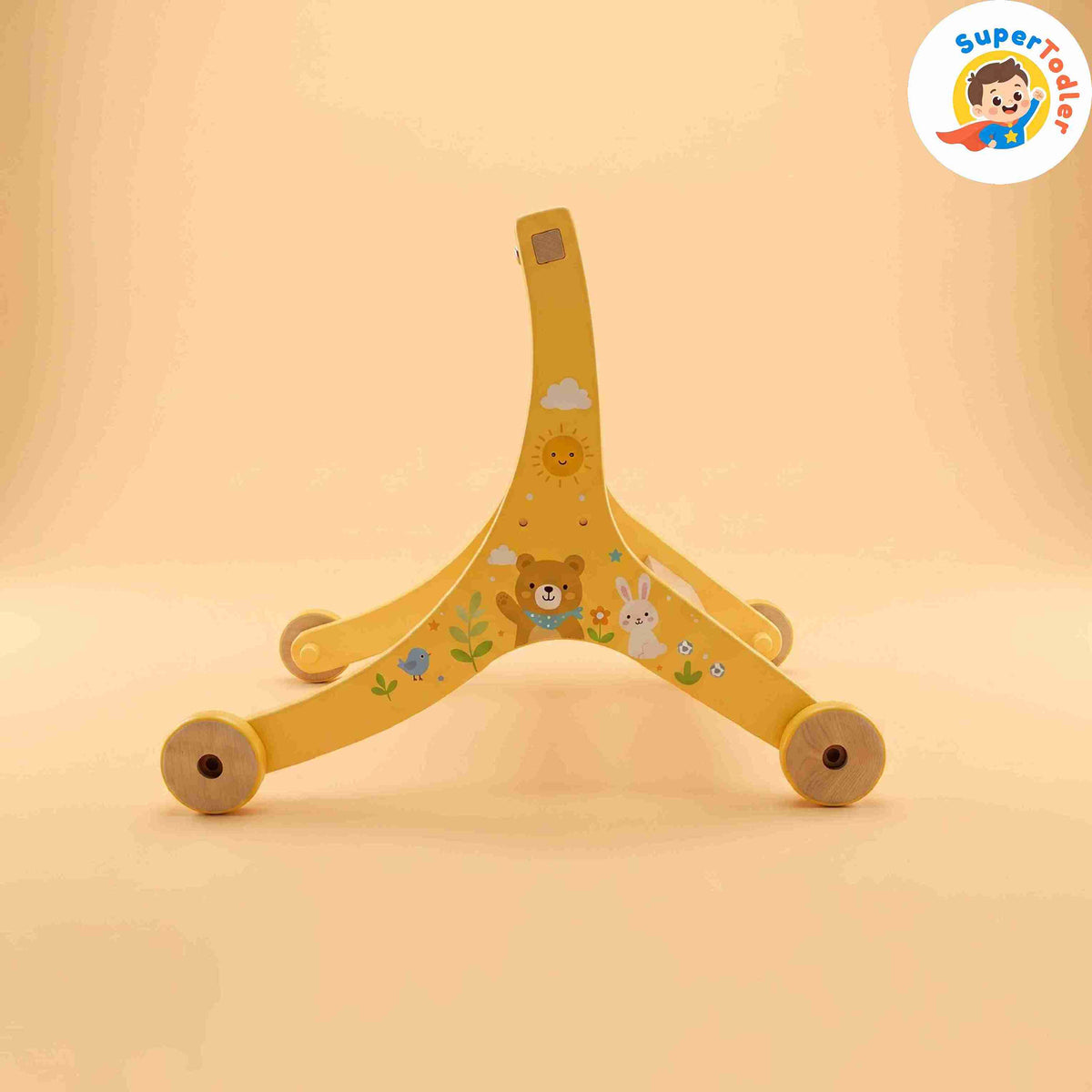 2-in-1 Wooden Balance Walker & Ride-On Trike – Convertible Montessori Push Toy (Ages 2-9 Years)