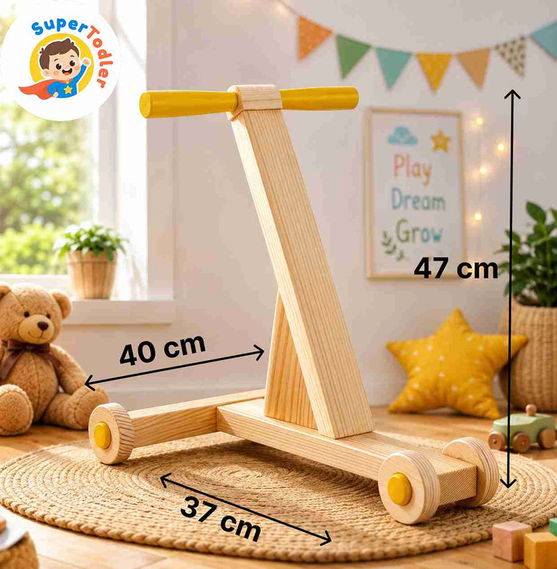 Traditional Wooden Push Wagon