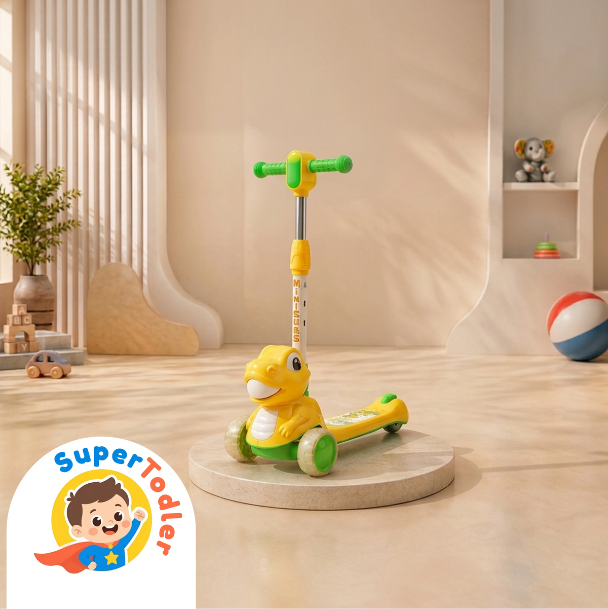 Adventure 3-Wheel Scooter for Toddlers with LED Light-Up Wheels
