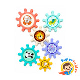 Gear Galaxy Suction Spinners Set – Multi-Surface Interlocking Sensory & Fine Motor Toys for Toddlers