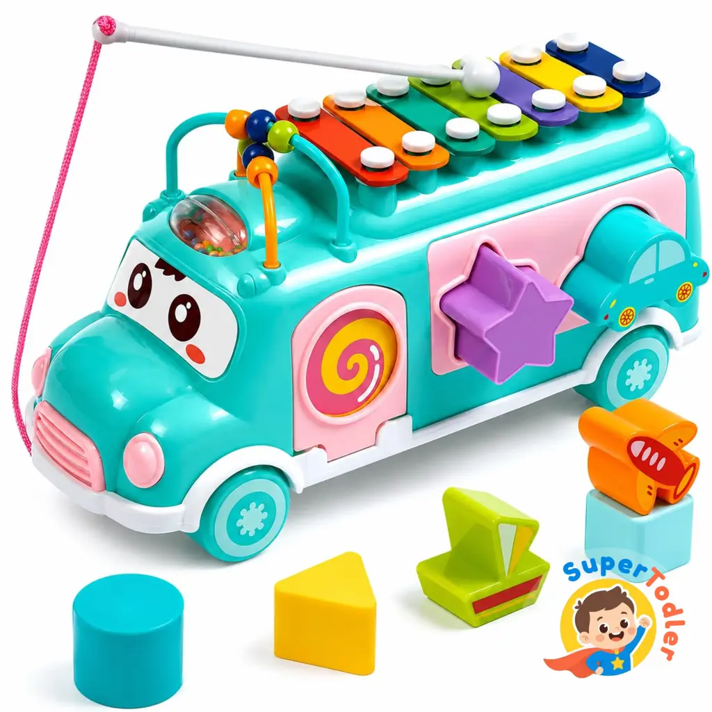 Activity Musical Bus Toy for Toddlers