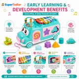 Activity Musical Bus Toy for Toddlers