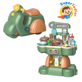Motorcycle DIY Play House Cooking Toy – 2-in-1 Pretend Play Set
