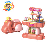 Motorcycle DIY Play House Cooking Toy – 2-in-1 Pretend Play Set
