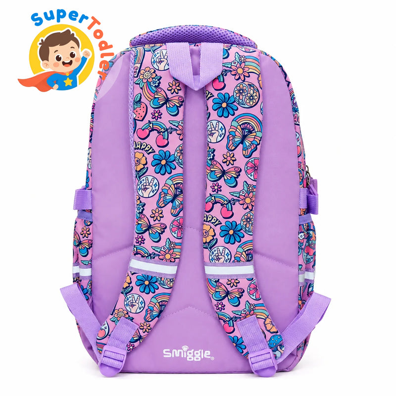 Smiggle Butterfly Bliss 16" Kids School Backpack – Pink Butterfly