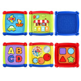 Educational Building Blocks Kids Activity Cube with Music & Light