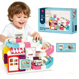Newest Toys 2026 Plastic Electric Magnetic Scene Building Block RailCar Toys