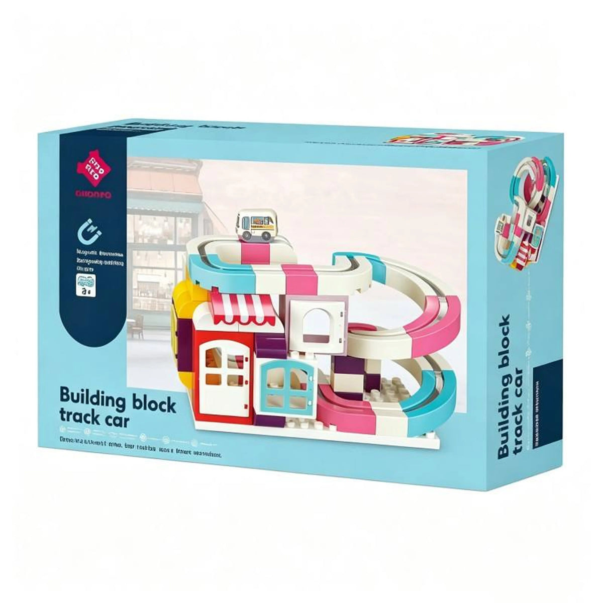 Newest Toys 2026 Plastic Electric Magnetic Scene Building Block RailCar Toys