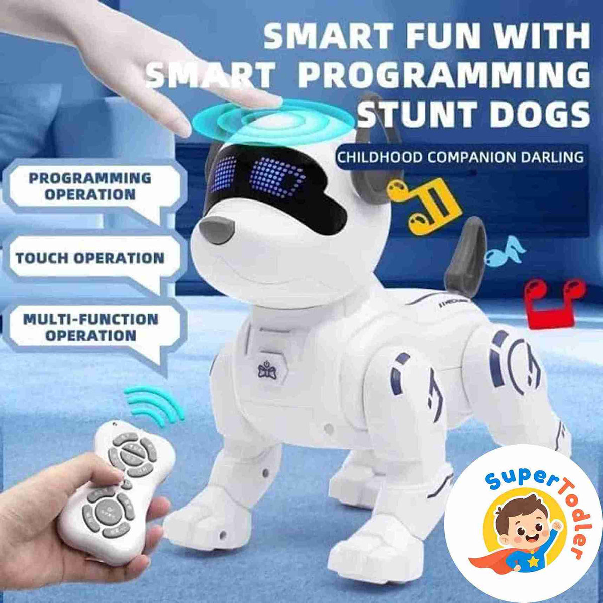 Intelligent Mechanical Robot Dog Toy – AI Remote Control Interactive Smart Pet