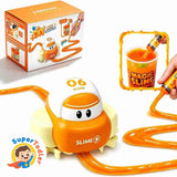 DIY Slime Track Car Kit – Creative Path Following Toy Car with Syringe & Magic Slime