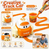DIY Slime Track Car Kit – Creative Path Following Toy Car with Syringe & Magic Slime