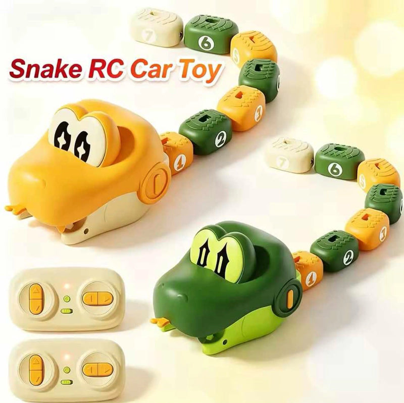 Snap Connect RC Snake Toy, Remote Control Snake with Rechargeable Battery