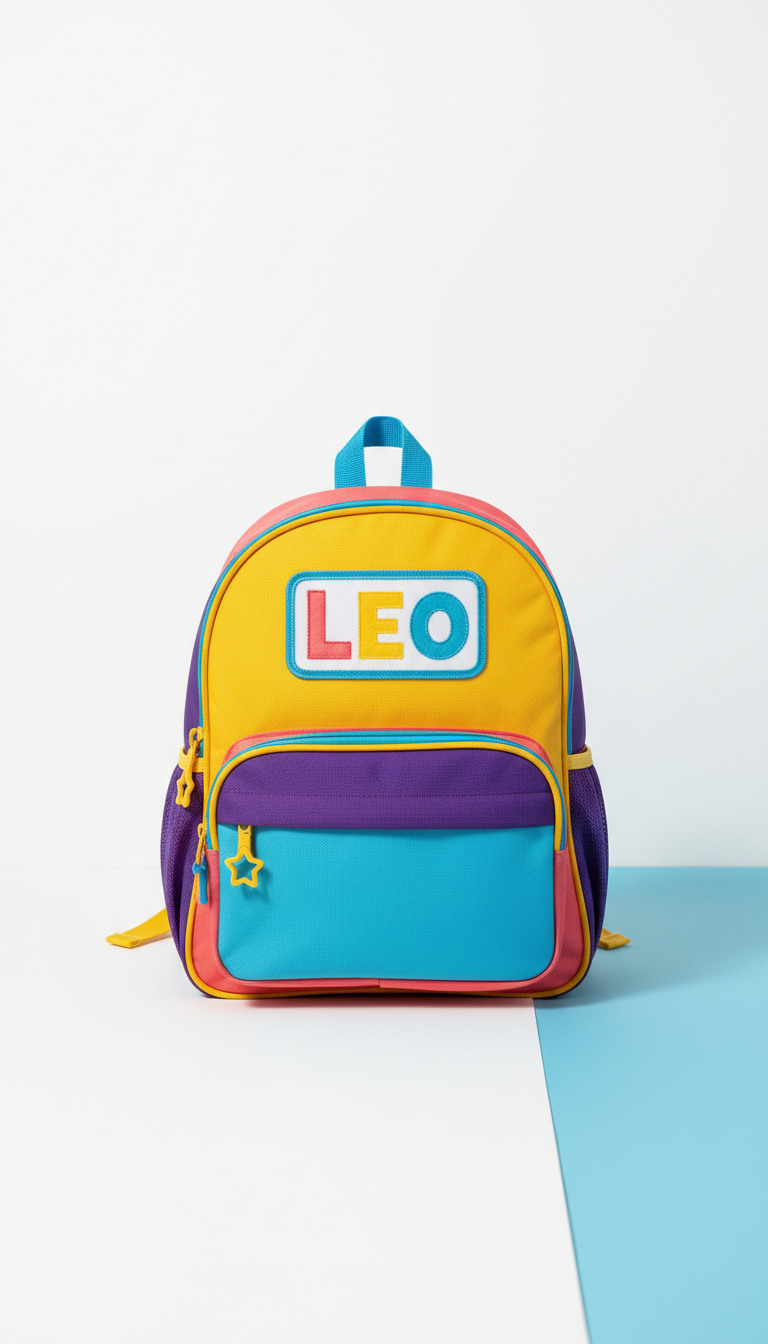Personalized Backpack with Name Patch