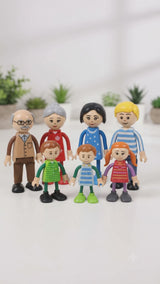 Wooden Family Character Set for Kids